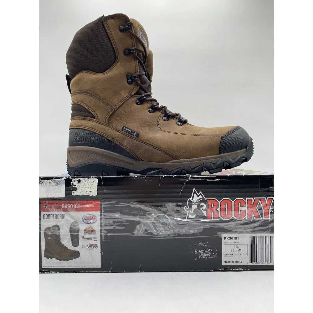 Rocky ADAPTAGRIP RKSO181 Men's NEW Work Boots Brown US Size 11.5 M - Picture 11 of 11